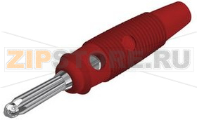Разъем 4 мм, красный Hirschmann BUELA 30 K RED 