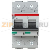 Выключатель автоматический двухполюсный, S802PV-SP80 ABB 2CCF019606R0001