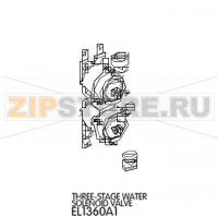 Three-stage water solenoid valve Unox XVC 705