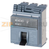 fixed-mounted molded case circuit breaker w. handle frame 1600; 4AUX and trip alarm switch S24; Icu "H" Icu=85kA @ 415V, 3-pole ETU350, LSI, In=1600A rotary coding switch Ir=640...1600A Isd=1...10xIn, Ii=1.5...15xIn N conductor protec. adjustable opt. w.