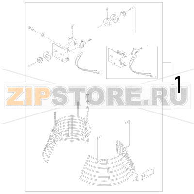 Safety guard compl. grid AR81 Bear Varimixer AR80 VL-1S Safety guard compl. grid AR81 Bear Varimixer AR80 VL-1SЗапчасть на деталировке под номером: 1
