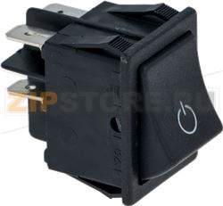 PULSANTE BIPOLARE NERO 16A 250V 