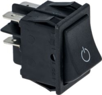 PULSANTE BIPOLARE NERO 16A 250V