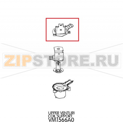 Upper venturi coil support Unox XVC 705 Upper venturi coil support Unox XVC 705Запчасть на деталировке под номером: 106Название запчасти на английском языке: Upper venturi coil support Unox XVC 705