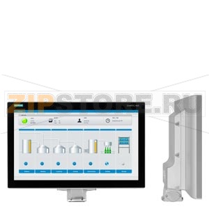 SIMATIC IFP1900 PRO HD, корпусный широкоформатный монитор 19&quot; (16:9), поддержка технологии &quot;Мультитач&quot;, разрешение Full HD, для установки на пьедестал и подключения компонентов расширения,  разрешение 1920 x 1080 точек, питание =24 В, DisplayPort / DVI, 