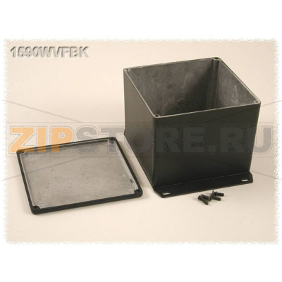 Корпус алюминиевый 119.5x119.5x94 мм, черный, 1 шт Hammond 1590WVFBK 