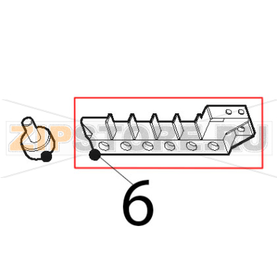 Morsettiera FV 122 B Tecnoinox PIN35E7 Morsettiera FV 122 B Tecnoinox PIN35E7Запчасть на деталировке под номером: 6