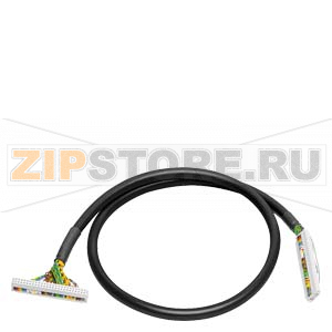 Connecting cable unshielded for SIMATIC S7-1500 64 I/O between I/O modul X10 or X11 and connection module 32 I/O 0.14 mm2, L = 2.5m, 1 pcs. 40 of 50 pole IDC connector Siemens 6ES7923-5BC50-0GB0 