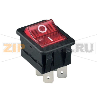 Переключатель клавишный 230 В/AC, 16 А, 2 x выкл/вкл, 1 шт Arcolectric C1353VBNAB 