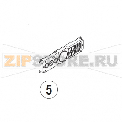Operation unit Hobart UXT-10A                                           Operation unit Hobart UXT-10AЗапчасть на сборочном чертеже под номером: 5Название запчасти на немецком языке языке:&nbsp;Operation unit Hobart UXT-10A

