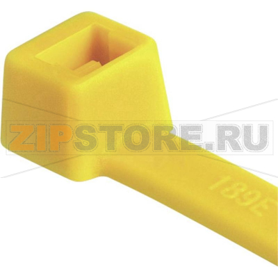 Стяжки кабельные 200 мм, желтые, 100 шт HellermannTyton T50R-PA66-YE 