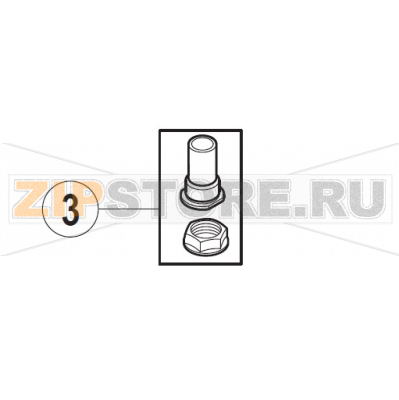 Replacement kit - Guide Hobart UXT-10A                                                                       Replacement kit - Guide Hobart UXT-10AЗапчасть на сборочном чертеже под номером: 3Название запчасти на немецком языке языке: Replacement kit - Guide Hobart UXT-10A

