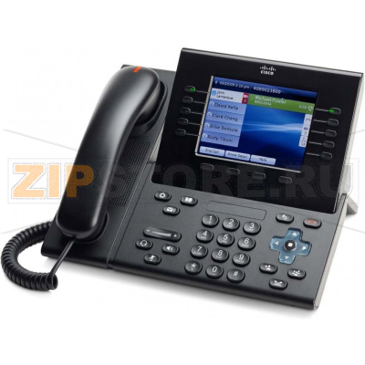 IP-телефон 48 В/DC, 2xGE (PoE), 5 линий, SIP, 640х480 пкс, 2xUSB Cisco CP-8961-C-K9 