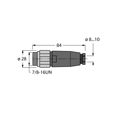 Разъем разборный Turck BSV4140-0/11 