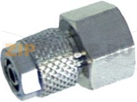 RACCORDO DIRITTO 1/4M ø 8/6 NICHELATO