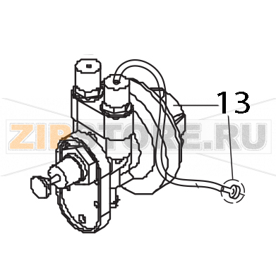 Dosatore brillantante Elettrobar Fast 161 Dosatore brillantante Elettrobar Fast 161Запчасть на деталировке под номером: 13