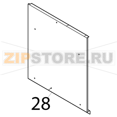 Left panel Silanos E1000 Left panel Silanos E1000Запчасть на деталировке под номером: 28