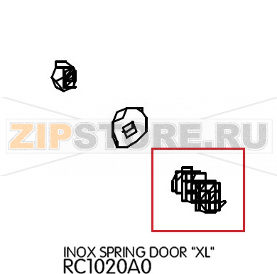 Inox spring door &quot;Xl&quot; Unox XL 505 Inox spring door "Xl" Unox XL 505Запчасть на деталировке под номером: 32Название запчасти на английском языке: Inox spring door "Xl" Unox XL 505