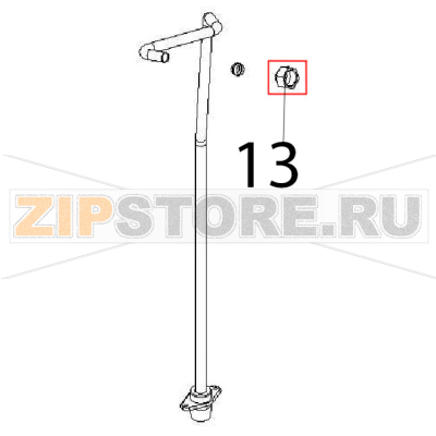 Bicone nut Ø: 10 Angelo Po 191PI2V Bicone nut Ø: 10 Angelo Po 191PI2VЗапчасть на деталировке под номером: 13