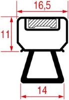 GUARNIZIONE AD INCASTRO - 2500 mm