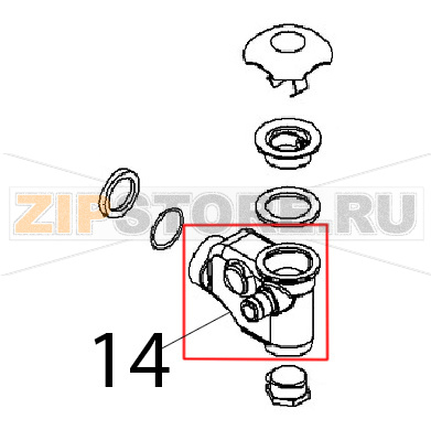 Sifone di scarico Angelo Po BX61E Sifone di scarico Angelo Po BX61EЗапчасть на деталировке под номером: 14