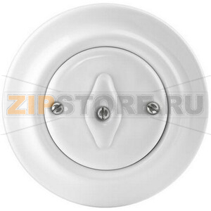 Переключатель перекрёстный, поворотный, белый фарфор ABB 2CHK600734C4300 