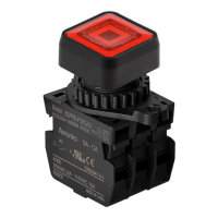 Выключатель кнопочный, Ø отверстия: 22/25 мм Autonics S2PRS-P3R2ALM