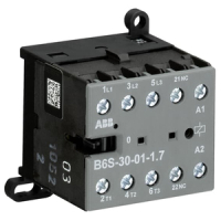 Миниконтактор В6S-30-01-1.7, 9 А, 400 B, AC3, катушка: 24 В/DC ABB GJL1213001R7011