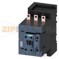 Контактор, AC-1, 160 А/690 В/40 &#176;C, S3, трехполюсный, 24 В DC, с варистором, 1 НО + 1 НЗ, подключение с помощью кабельных наконечников/ винтовой зажим Siemens 3RT2448-6KB40-0KS0