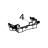Kit laminator door latch Zebra ZXP9