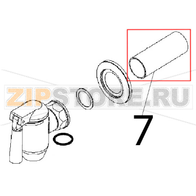 Tubo scarico Angelo Po 191PD1G Tubo scarico Angelo Po 191PD1GЗапчасть на деталировке под номером: 7