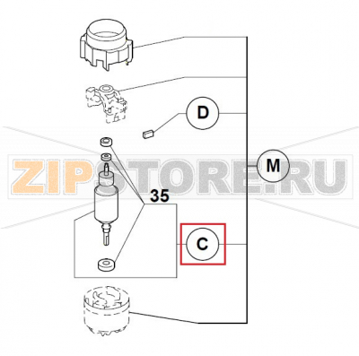 Ротор Robot Coupe MP 350 Ultra Combi  Ротор Robot Coupe MP 350 Ultra Combi

Запчасть на сборочном чертеже под номером: C

Название запчасти Robot Coupe на французском языке: Induit MOT MP450 230V SAV Robot Coupe MP 350 Ultra Combi