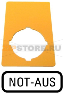 Знак, аварийная остановка, желтый, ГхШ=50x33mm, аварийный останов Eaton M22-XZK-D99