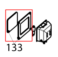 Gasket + lamp glass cover Tecnoinox EFC06M