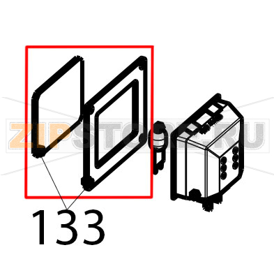 Gasket + lamp glass cover Tecnoinox EFC06M Gasket + lamp glass cover Tecnoinox EFC06MЗапчасть на деталировке под номером: 133