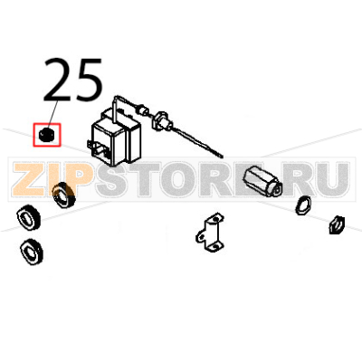 Grommet Ø: 7.5-11.5 Angelo Po FX101E1 Grommet Ø: 7.5-11.5 Angelo Po FX101E1Запчасть на деталировке под номером: 25