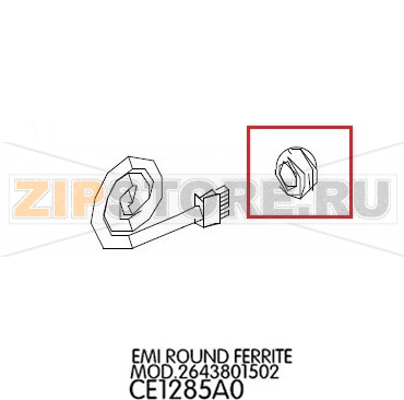 Emi round ferrite Mod.2643801502 Unox XBC 405 Emi round ferrite Mod.2643801502 Unox XBC 405Запчасть на деталировке под номером: 21Название запчасти на английском языке: Emi round ferrite Mod.2643801502 Unox XBC 405