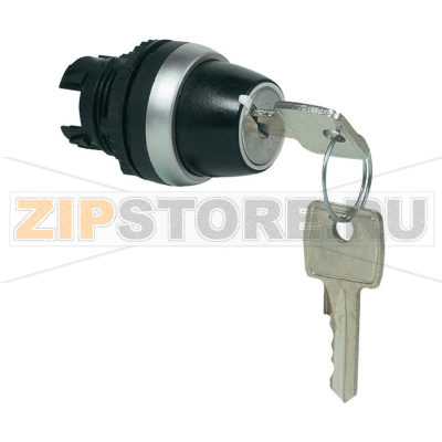 Выключатель с ключом, хромированный, 1x90°, 1 шт Baco L21LF00 