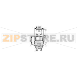 Выключатель с ключом, хромированный, 1x90°, 1 шт Baco L21LF00 