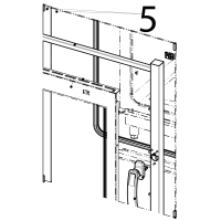 Complete internal glass 8 pastry Tecnoinox GFB10DS