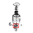 Stainless steel screw guide Viatto HLS-1650A
