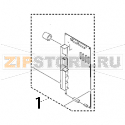 Printer controller PCB unit TSC CPX4D Printer controller PCB unit TSC CPX4DЗапчасть на деталировке под номером: 1