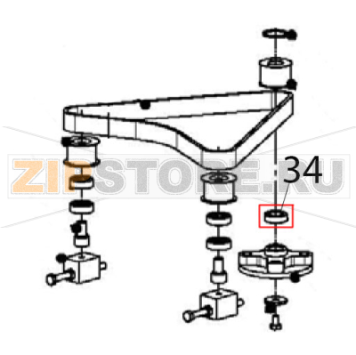 Spacer Escher PM 60-V Spacer Escher PM 60-VЗапчасть на деталировке под номером: 34