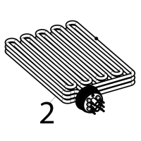 Heating element for fryer Tecnoinox FR43FE7