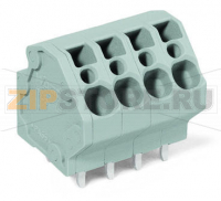 Клемма на печатную плату; 4 mm; Шаг контактов 5 мм; 7-пол.; CAGE CLAMP®; 4,00 mm; серые Wago 745-3107
