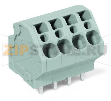 Клемма на печатную плату; 4 mm; Шаг контактов 5 мм; 7-пол.; CAGE CLAMP®; 4,00 mm; серые Wago 745-3107 Клеммные колодки с соединением CAGE CLAMP®, монтаж проводников при помощи отверткиТакже доступны с аттестацией Ex eТакже возможна экономия места путем размещения 2 клеммных колодок друг за другомИндивидуальные сочетания цветовДвойные выводы по пайку для высокого уровня механической стабильностиИнтегрированный диагностический отвод...