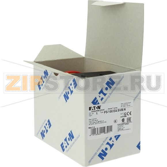 Выключатели главные, P3, 100 A, 3-полюсн. + N Eaton P3-100/EA/SVB/N 
