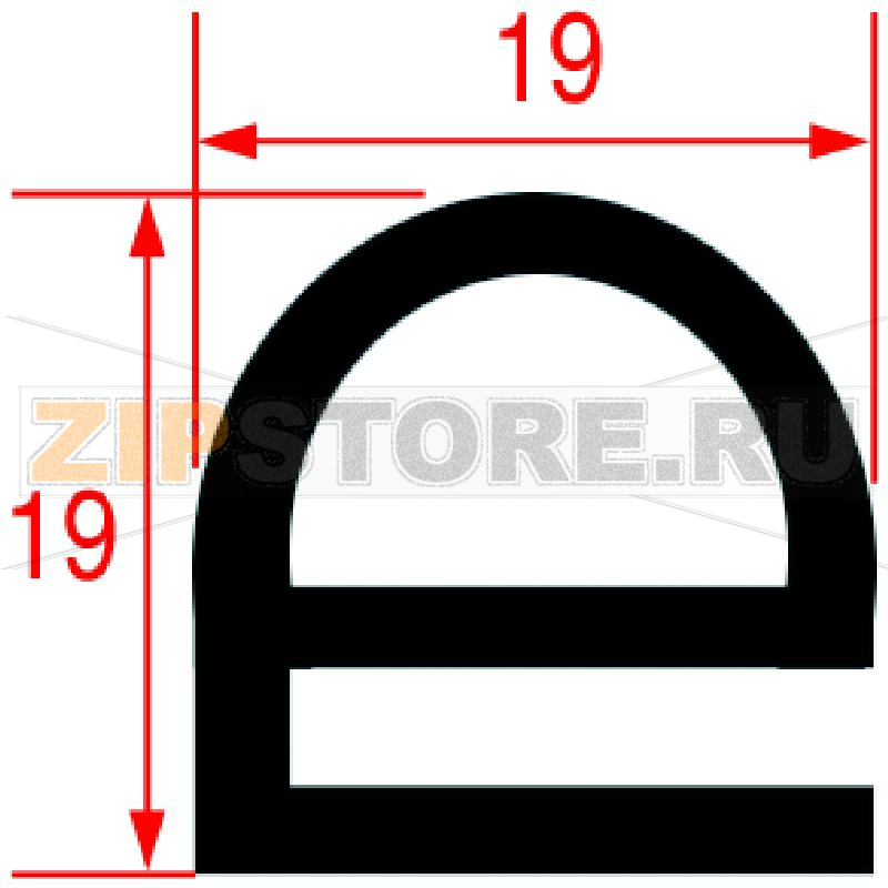 УПЛОТНИТЕЛЬ ДЛЯ ДВЕРИ ПЕЧИ - 25М 
