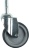SWIVELLING CASTOR WITH PIN