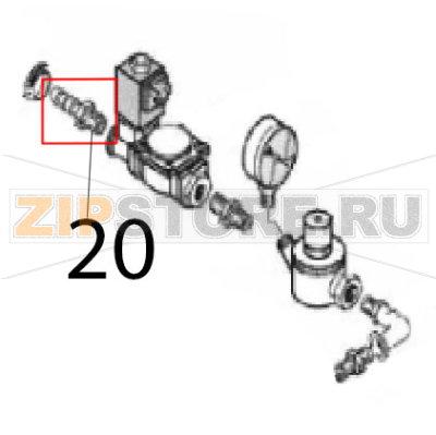 Pipe fitting 3/4&quot; Angelo Po C165D Pipe fitting 3/4" Angelo Po C165DЗапчасть на деталировке под номером: 20